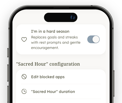 Grace Mode: no streaks, no pressure